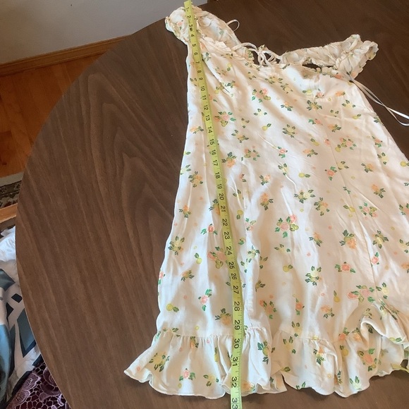Free People Like A Lady Citrus Floral Mini Dress Size Medium - Picture 6 of 10
